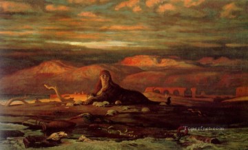 海岸の象徴であるスフィンクス エリフ・ヴェダー Oil Paintings